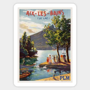 Aix-les-Bains PLM Vintage Poster 1906 Sticker